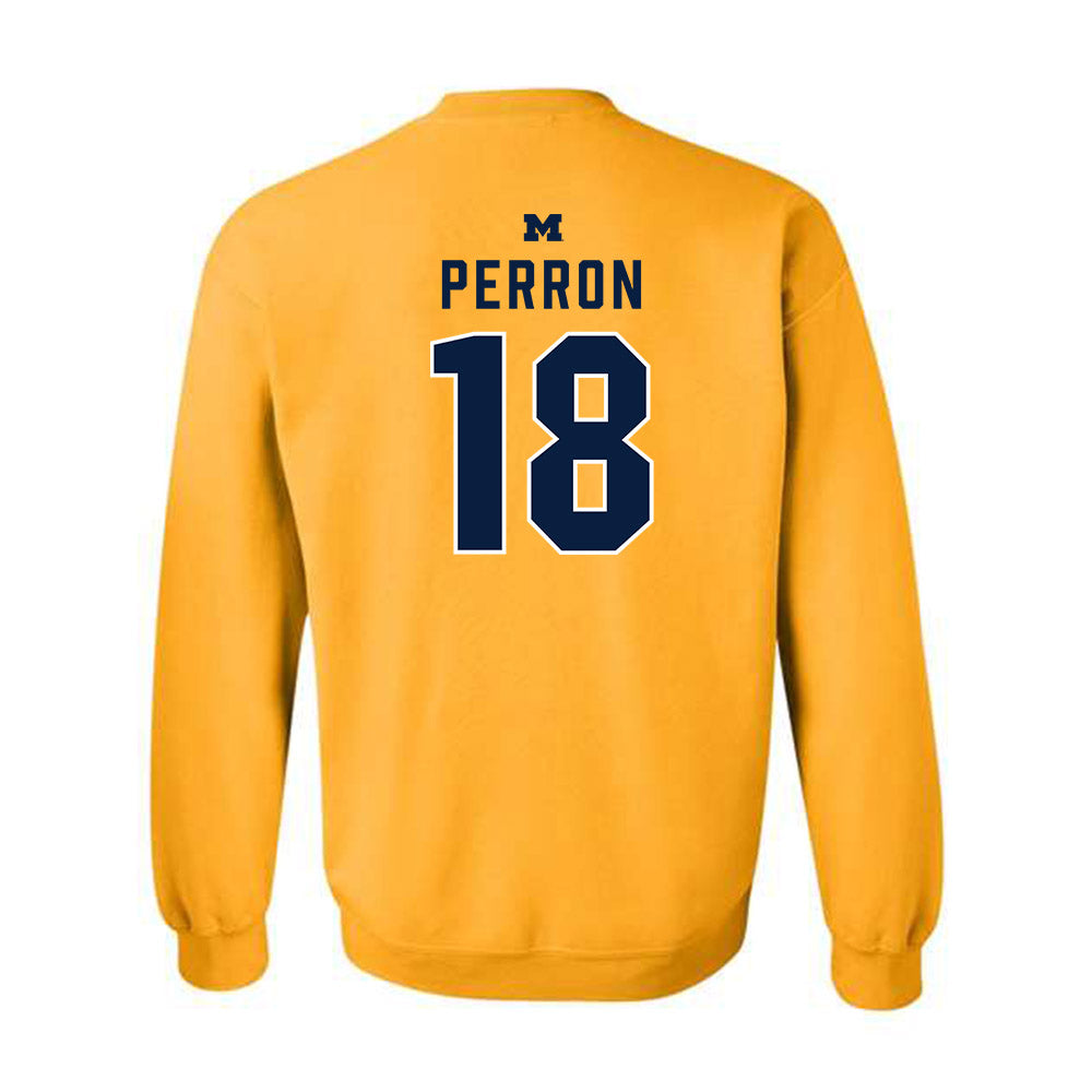 Michigan - NCAA Men's Ice Hockey : Jayden Perron - Classic Shersey Crewneck Sweatshirt-1