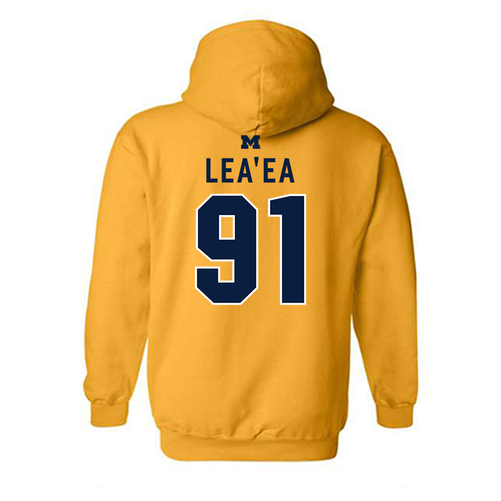 Michigan - NCAA Football : Jonah Lea'ea - Classic Shersey Hooded Sweatshirt-1
