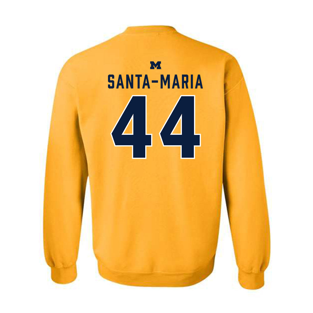 Michigan - NCAA Women's Lacrosse : Maya Santa-Maria - Classic Shersey Crewneck Sweatshirt-1