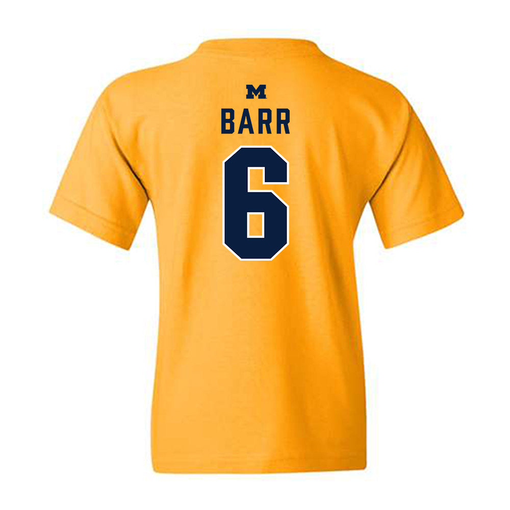 Michigan - NCAA Baseball : Kurt Barr - Classic Shersey Youth T-Shirt-1