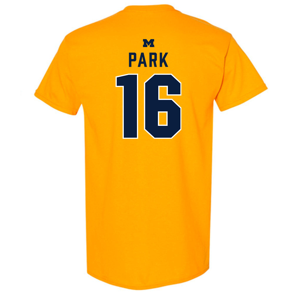 Michigan - NCAA Men's Ice Hockey : Aidan Park - Classic Shersey T-Shirt-1