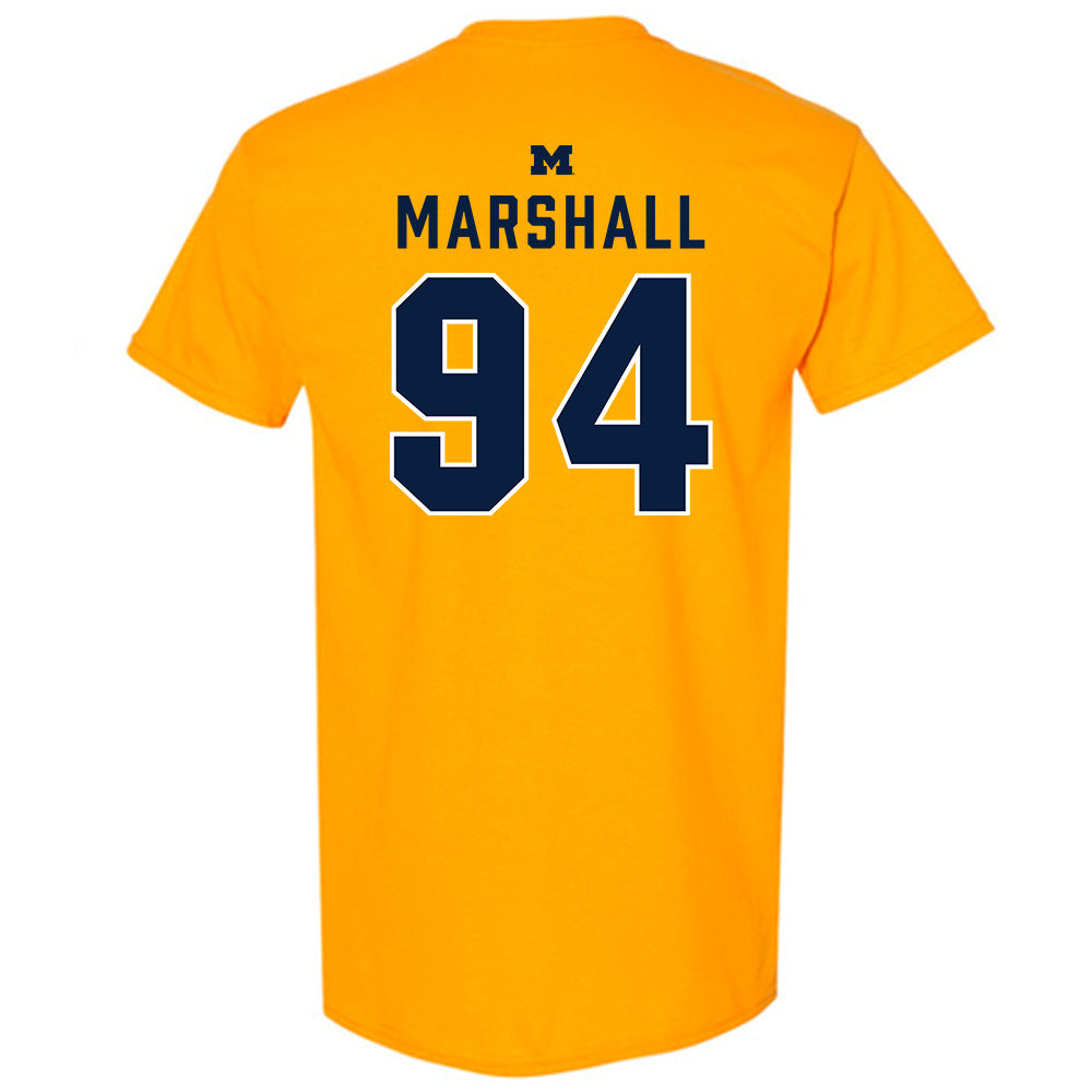 Michigan - NCAA Football : Nate Marshall - Classic Shersey T-Shirt-1