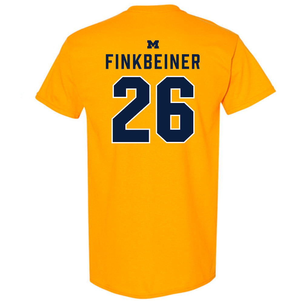 Michigan - NCAA Baseball : Tyler Finkbeiner - Classic Shersey T-Shirt-1