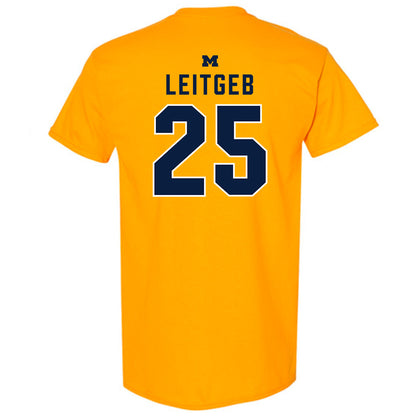 Michigan - NCAA Baseball : Brock leitgeb - Classic Shersey T-Shirt-1