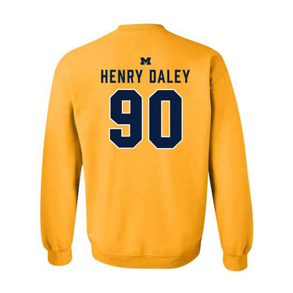 Michigan - NCAA Football : John Henry Daley - Classic Shersey Crewneck Sweatshirt-1