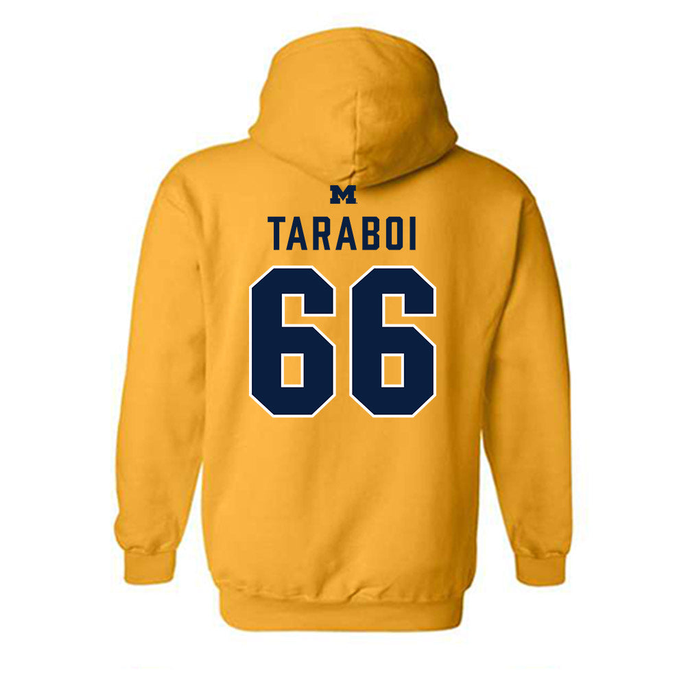 Michigan - NCAA Football : Dan Taraboi - Classic Shersey Hooded Sweatshirt-1