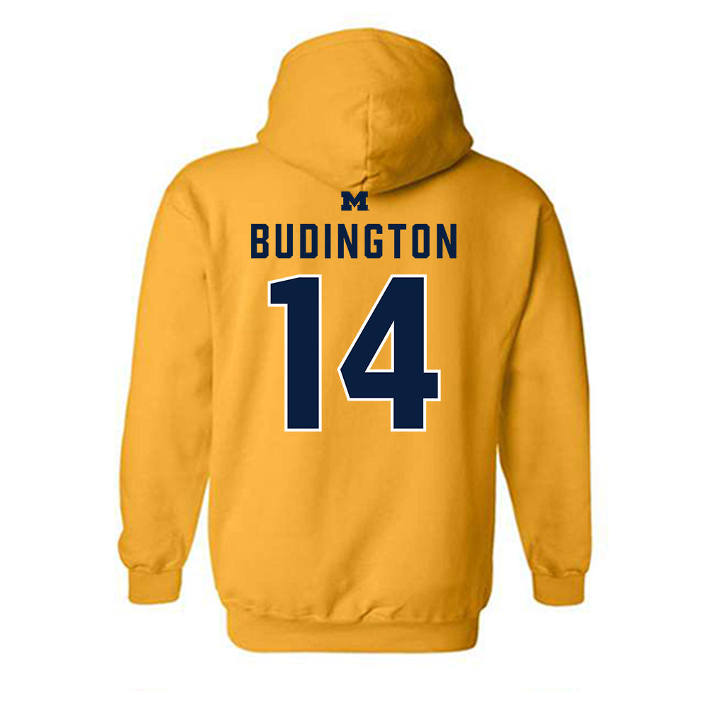 Michigan - NCAA Men's Lacrosse : Joseph Budington - Classic Shersey Hooded Sweatshirt-1