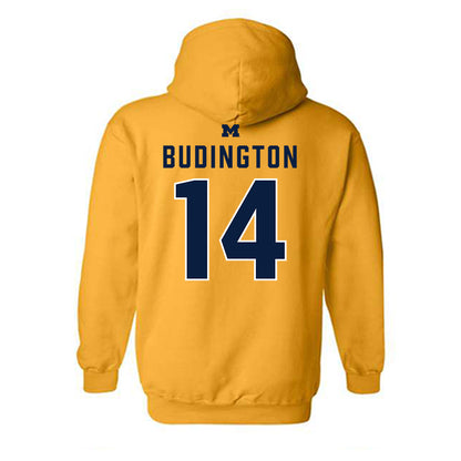 Michigan - NCAA Men's Lacrosse : Joseph Budington - Classic Shersey Hooded Sweatshirt-1