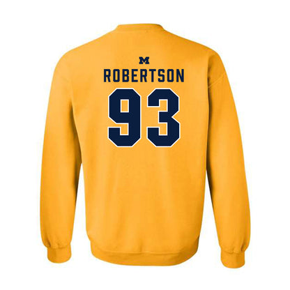 Michigan - NCAA Football : Hunter Robertson - Classic Shersey Crewneck Sweatshirt-1