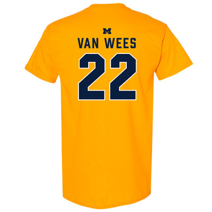 Michigan - NCAA Women's Lacrosse : Truus van Wees - Classic Shersey T-Shirt-1