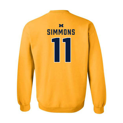 Michigan - NCAA Women's Volleyball : Amalia Simmons - Classic Shersey Crewneck Sweatshirt-1