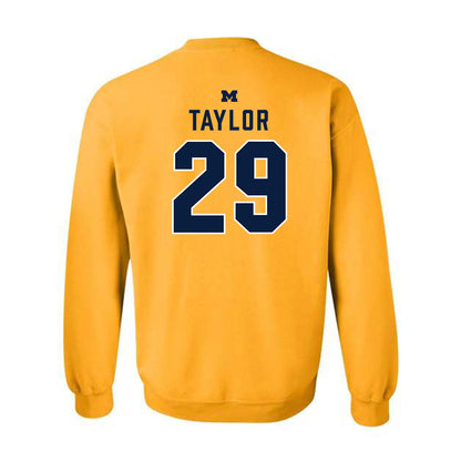 Michigan - NCAA Football : Chase Taylor - Classic Shersey Crewneck Sweatshirt-1