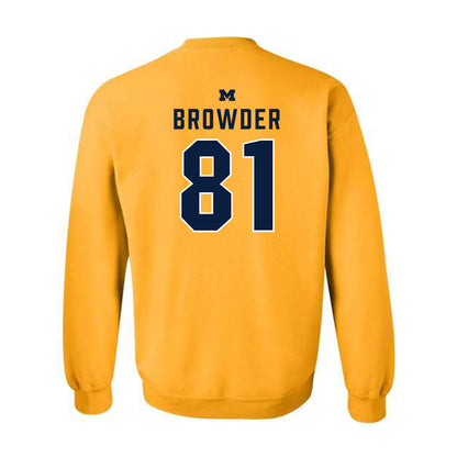 Michigan - NCAA Football : Jamar Browder - Classic Shersey Crewneck Sweatshirt-1