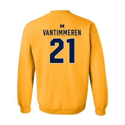 Michigan - NCAA Women's Basketball : Ally VanTimmeren - Classic Shersey Crewneck Sweatshirt-1