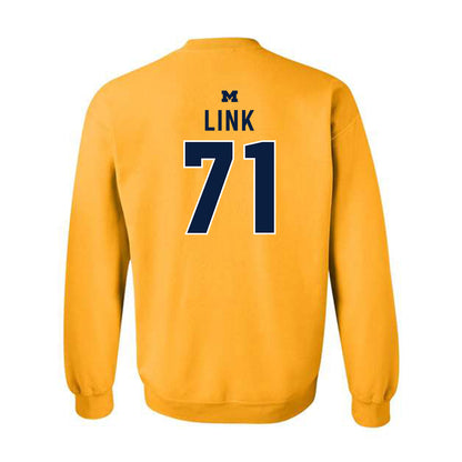 Michigan - NCAA Football : Evan Link - Classic Shersey Crewneck Sweatshirt-1