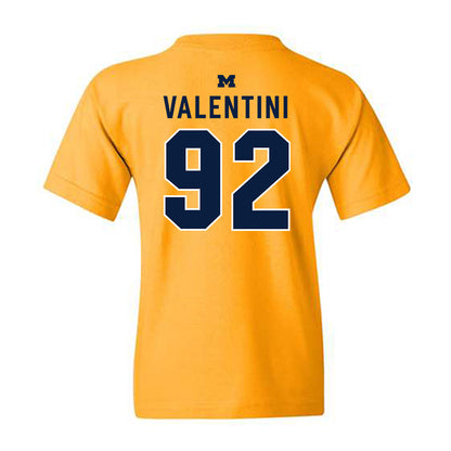 Michigan - NCAA Men's Ice Hockey : Adam Valentini - Classic Shersey Youth T-Shirt-1