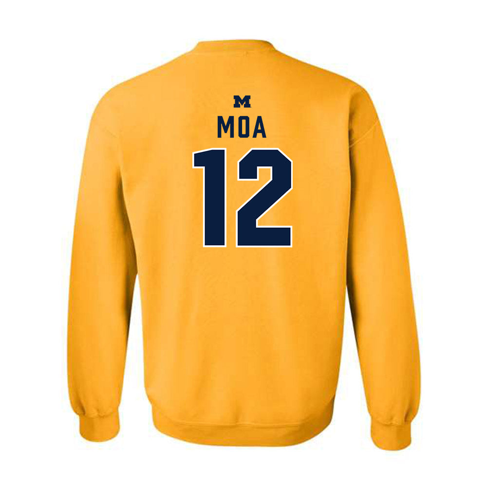 Michigan - NCAA Football : Salesi Moa - Classic Shersey Crewneck Sweatshirt-1
