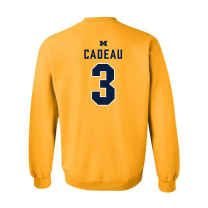 Michigan - NCAA Men's Basketball : Elliot Cadeau - Classic Shersey Crewneck Sweatshirt-1