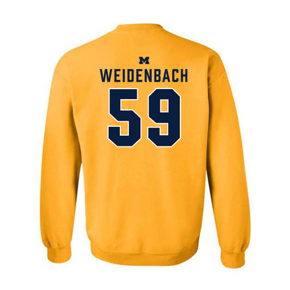 Michigan - NCAA Football : John Weidenbach - Classic Shersey Crewneck Sweatshirt-1
