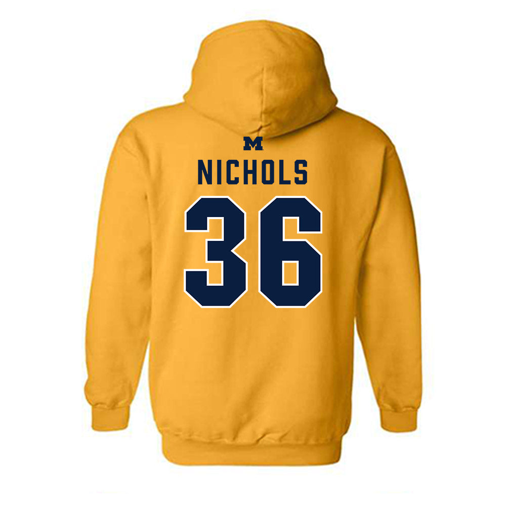 Michigan - NCAA Football : Joshua Nichols - Classic Shersey Hooded Sweatshirt-1