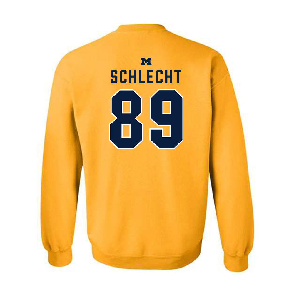Michigan - NCAA Football : Kaleb Schlecht - Classic Shersey Crewneck Sweatshirt-1