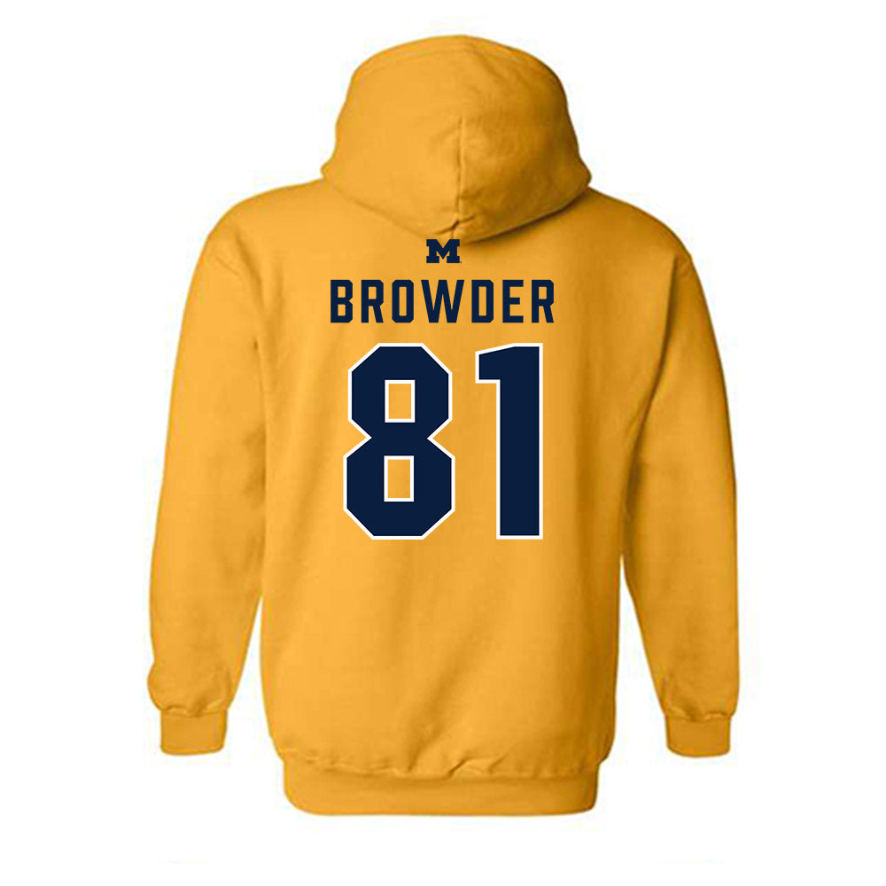 Michigan - NCAA Football : Jamar Browder - Classic Shersey Hooded Sweatshirt-1