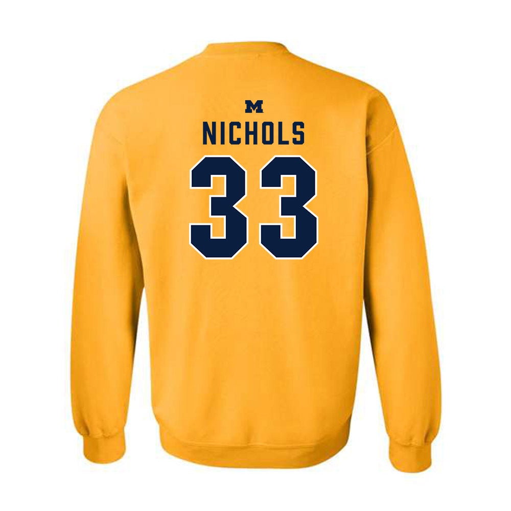 Michigan - NCAA Football : Dominic Nichols - Classic Shersey Crewneck Sweatshirt-1