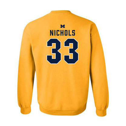 Michigan - NCAA Football : Dominic Nichols - Classic Shersey Crewneck Sweatshirt-1