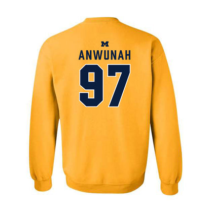 Michigan - NCAA Football : Chibi Anwunah - Classic Shersey Crewneck Sweatshirt-1