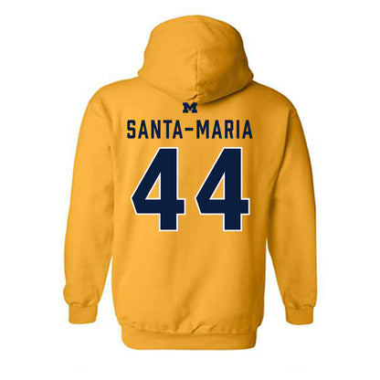 Michigan - NCAA Women's Lacrosse : Maya Santa-Maria - Classic Shersey Hooded Sweatshirt-1