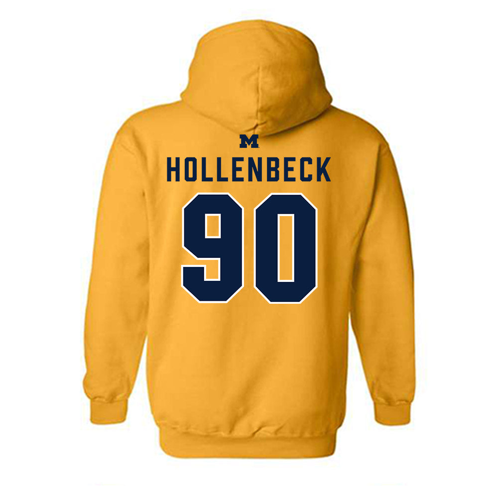 Michigan - NCAA Football : Hudson Hollenbeck - Classic Shersey Hooded Sweatshirt-1