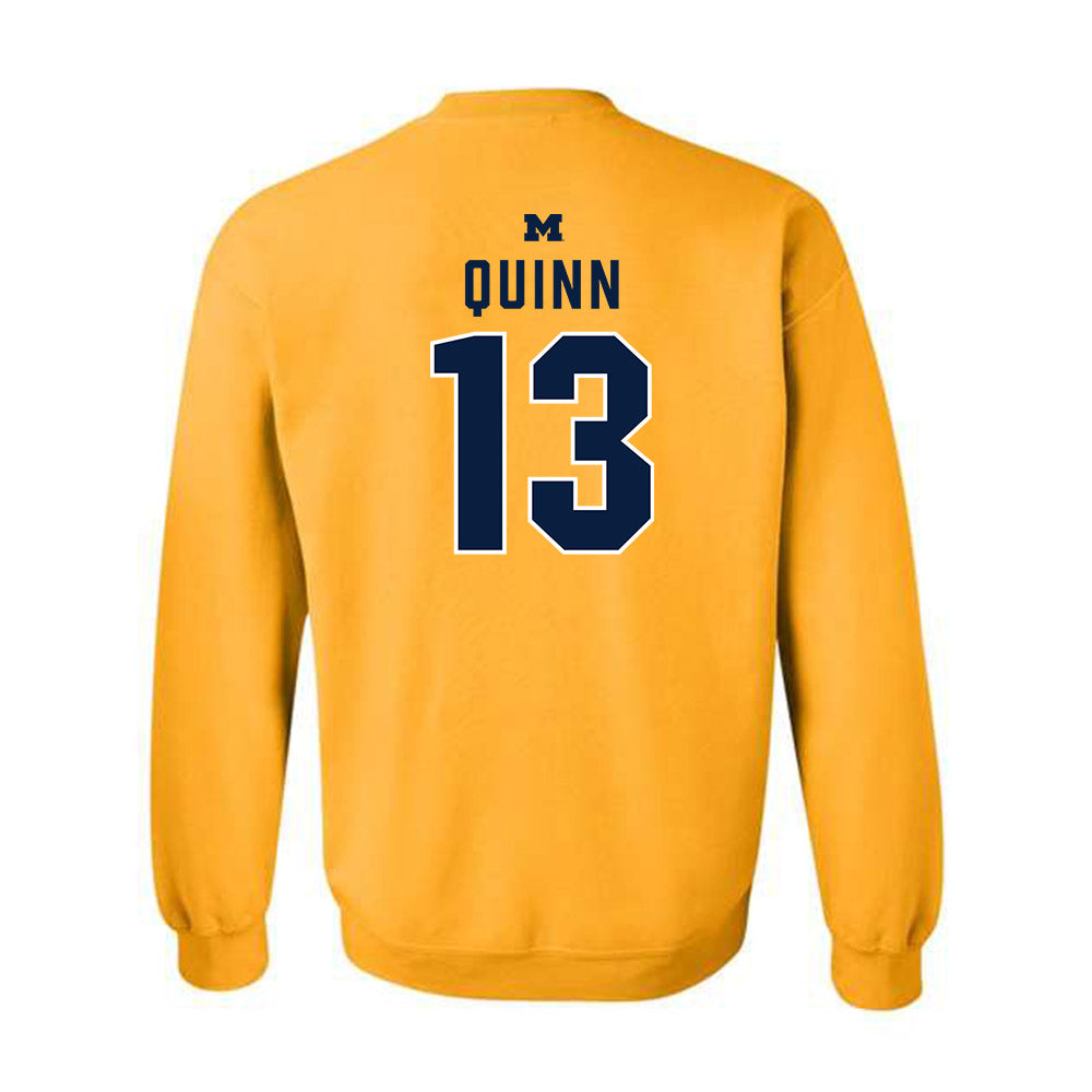 Michigan - NCAA Men's Lacrosse : Crandall Quinn - Classic Shersey Crewneck Sweatshirt-1