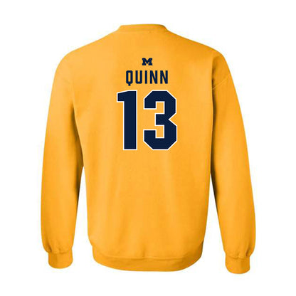 Michigan - NCAA Men's Lacrosse : Crandall Quinn - Classic Shersey Crewneck Sweatshirt-1