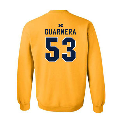 Michigan - NCAA Football : Jake Guarnera - Classic Shersey Crewneck Sweatshirt-1