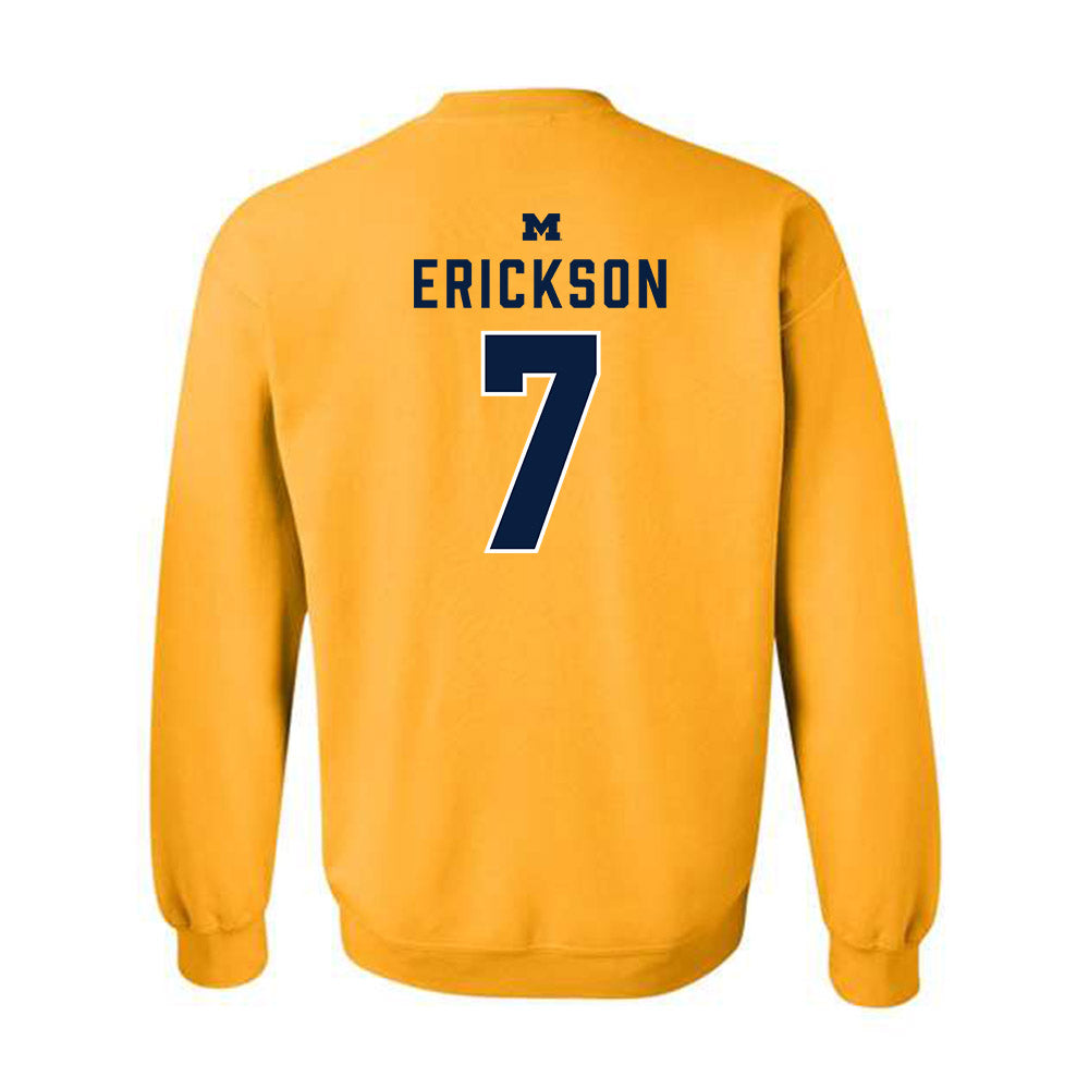 Michigan - NCAA Softball : Maddie Erickson - Classic Shersey Crewneck Sweatshirt-1