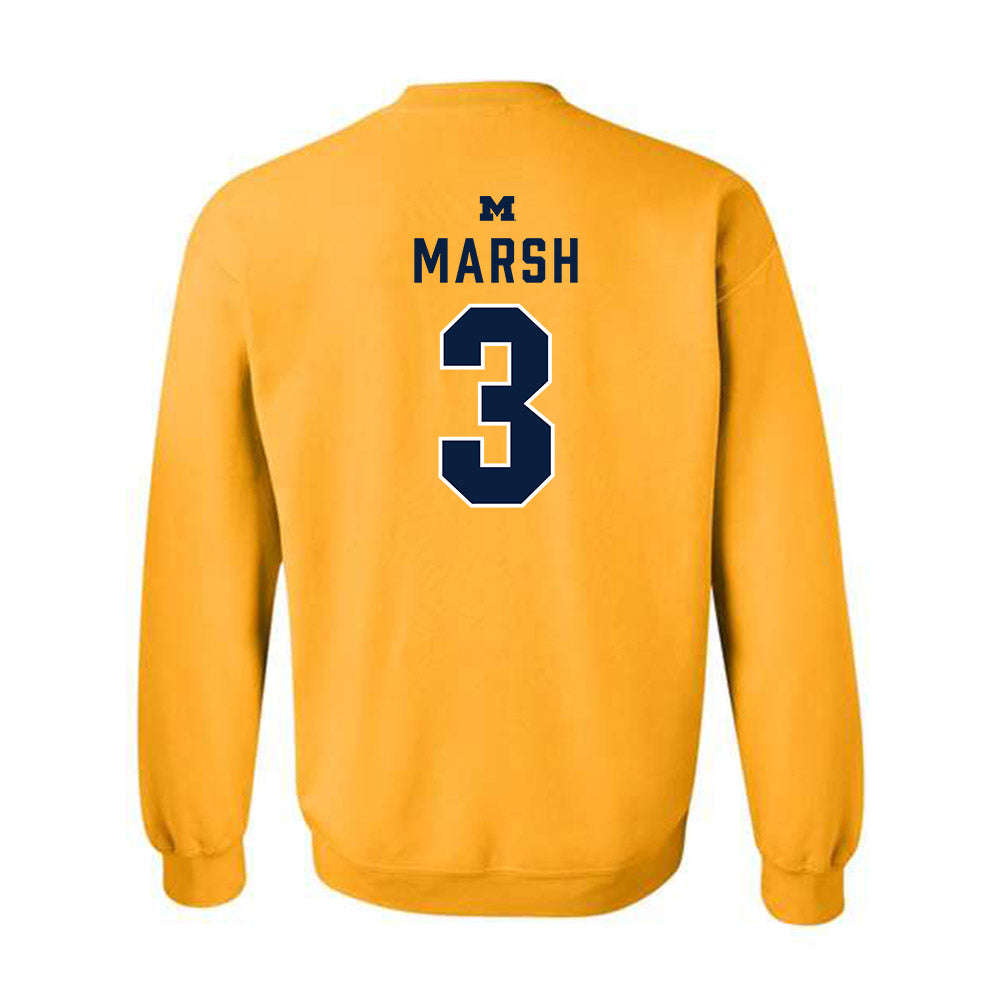 Michigan - NCAA Football : Andrew Marsh - Classic Shersey Crewneck Sweatshirt-1