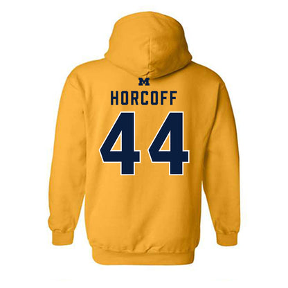 Michigan - NCAA Men's Ice Hockey : Will Horcoff - Classic Shersey Hooded Sweatshirt-1