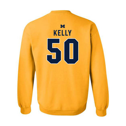 Michigan - NCAA Men's Lacrosse : Michael Kelly - Classic Shersey Crewneck Sweatshirt-1