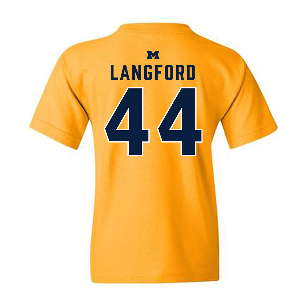 Michigan - NCAA Softball : Indiana Langford - Classic Shersey Youth T-Shirt-1