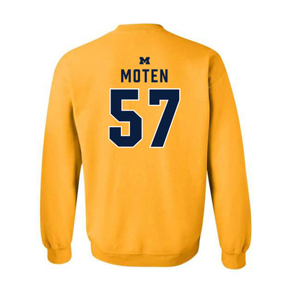 Michigan - NCAA Football : Travis Moten - Classic Shersey Crewneck Sweatshirt-1