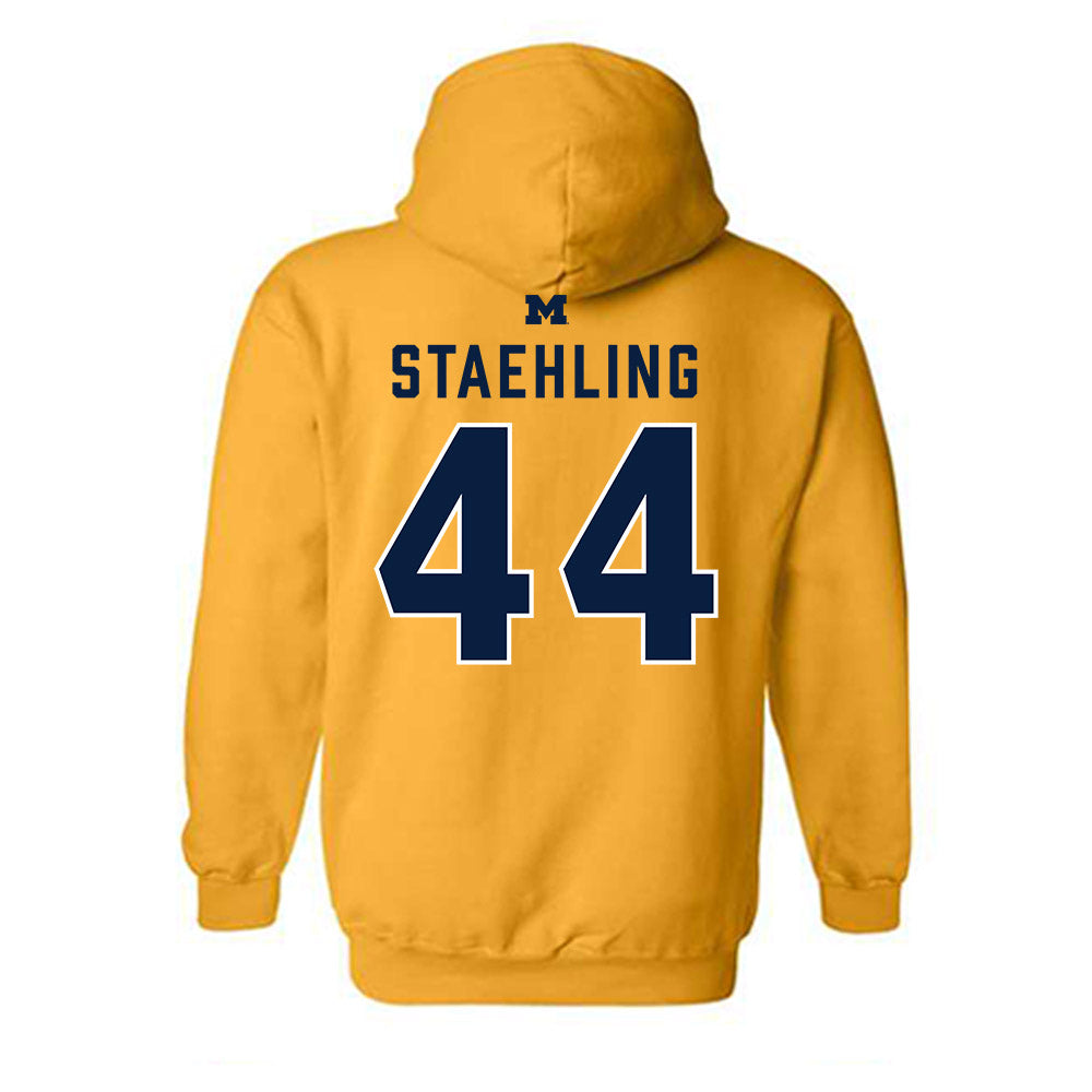 Michigan - NCAA Football : Nathaniel Staehling - Classic Shersey Hooded Sweatshirt-1