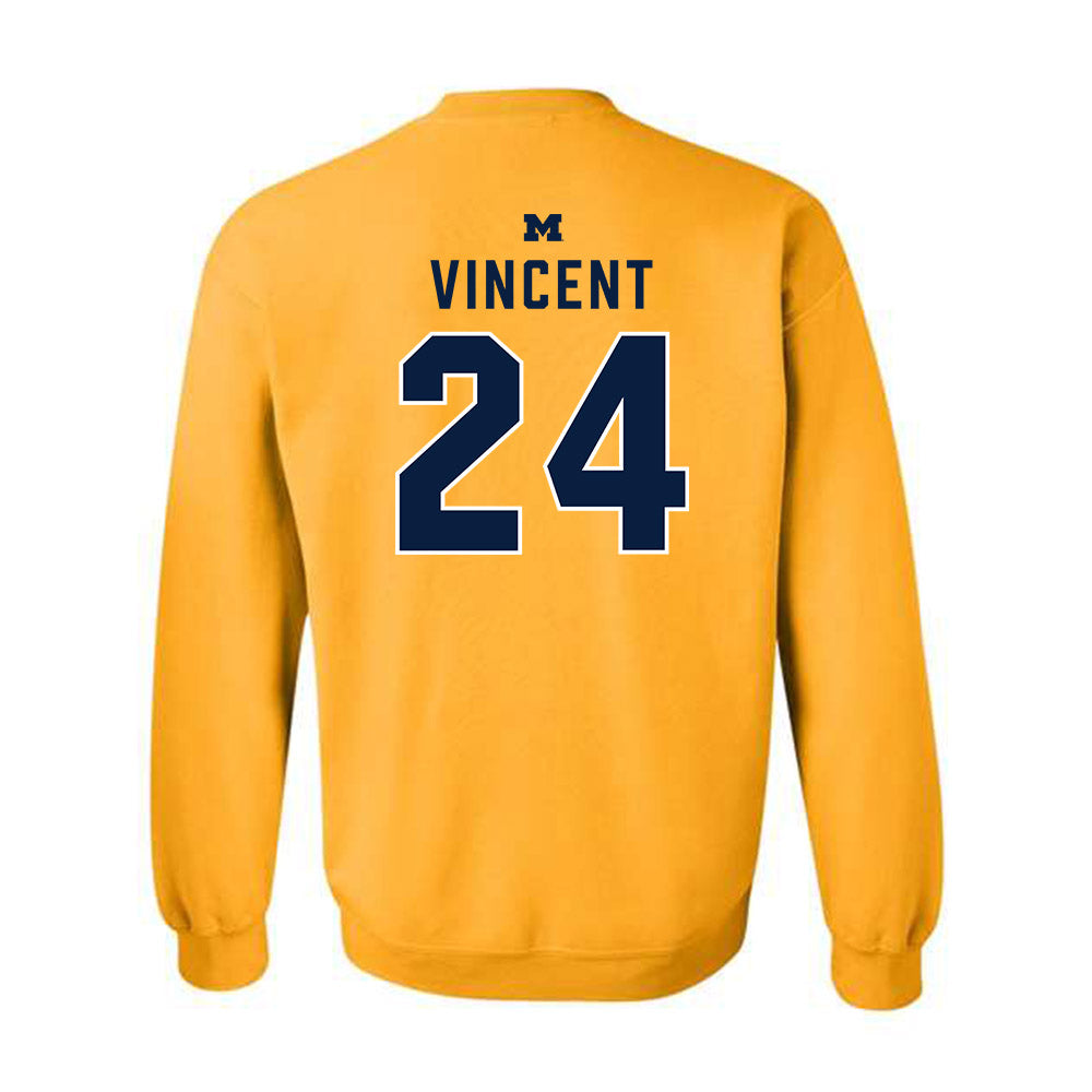 Michigan - NCAA Football : Jamarion Vincent - Classic Shersey Crewneck Sweatshirt-1