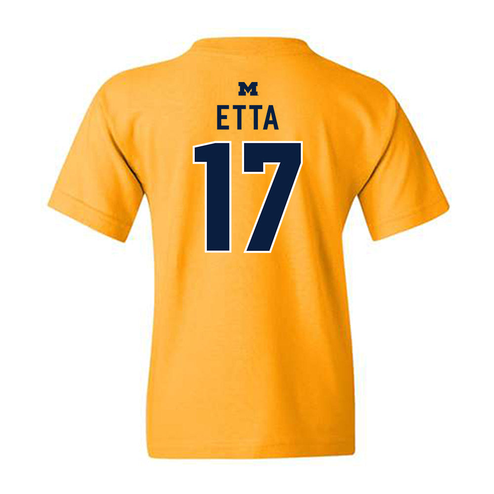 Michigan - NCAA Football : Enow Etta - Classic Shersey Youth T-Shirt-1