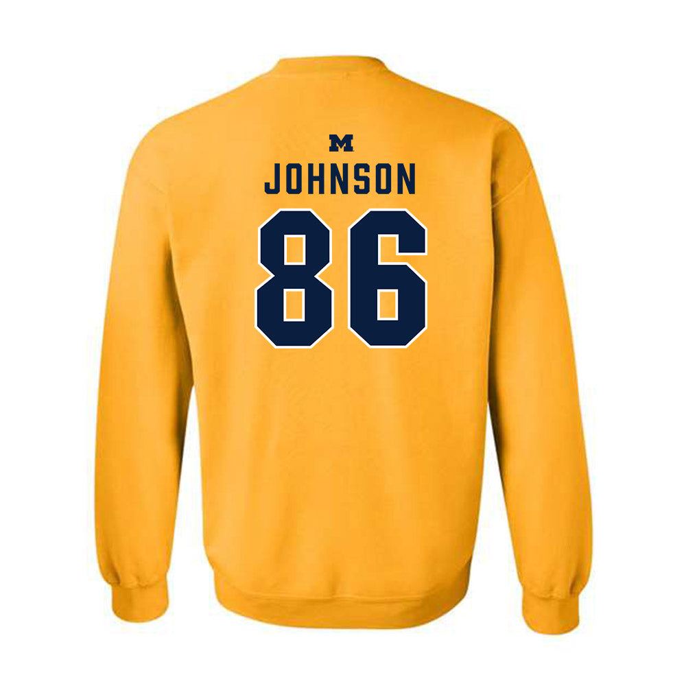 Michigan - NCAA Football : Travis Johnson - Classic Shersey Crewneck Sweatshirt-1