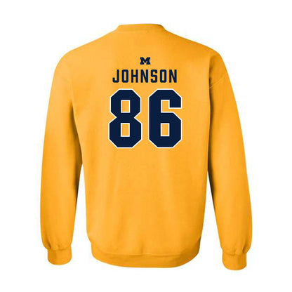Michigan - NCAA Football : Travis Johnson - Classic Shersey Crewneck Sweatshirt-1