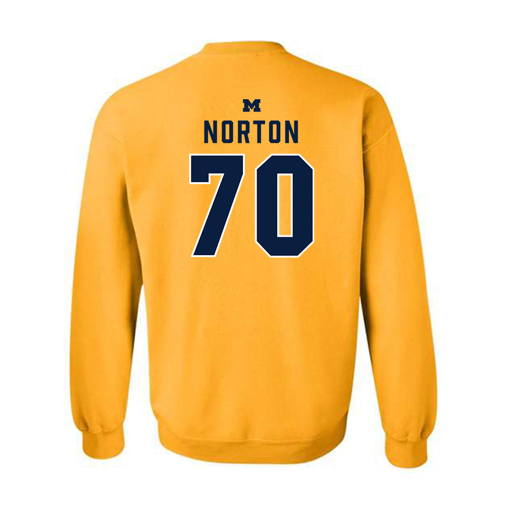 Michigan - NCAA Football : Brady Norton - Classic Shersey Crewneck Sweatshirt-1