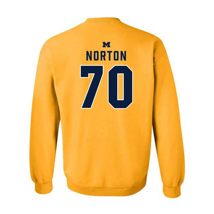 Michigan - NCAA Football : Brady Norton - Classic Shersey Crewneck Sweatshirt-1