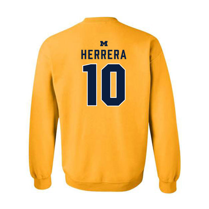 Michigan - NCAA Men's Soccer : Duilio Herrera - Classic Shersey Crewneck Sweatshirt-1