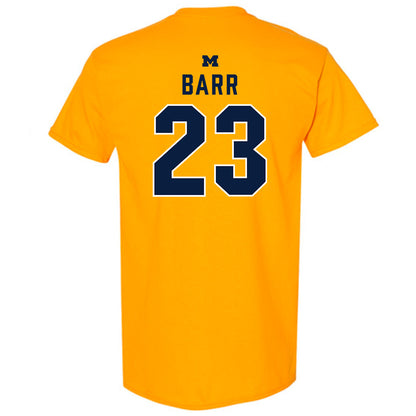 Michigan - NCAA Baseball : Preston Barr - Classic Shersey T-Shirt-1
