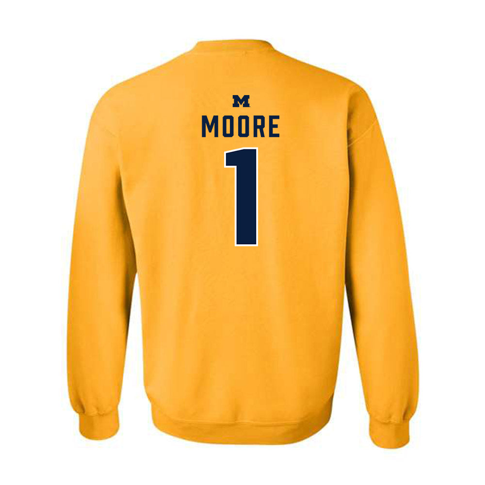 Michigan - NCAA Football : Rod Moore - Classic Shersey Crewneck Sweatshirt-1